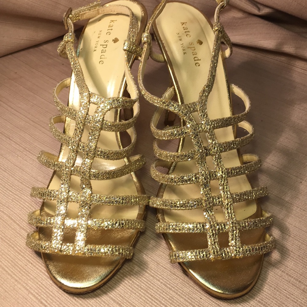Kate Spade golden heels